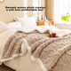 JD Original Lazy Large Sweater Blanket, 1500 г Taffy Double Layer Thickened Vorp Blanket, Світло-хакі, 1,5x2 м - изображение 5