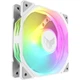 Вентилятор ASUS TUF GAMING TR120 Thunder Light White з захистом від листя, 3 ARGB-вентилятори, ШІМ-регулятор температури та регулювання швидкості, двошаровий світлодіодний масив, товщина панелі 28 мм - зображення 2