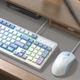 Комплект проводной MageGee GK980 USB White/Blue - изображение 11
