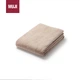 Мягкое банное полотенце MUJI из хлопкового бархата, чистый хлопок, впитывающее влагу, розово-бежевое, 70×140 см. - изображение 2