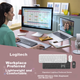 Комплект Bluetooth-клавіатури та миші Logitech MK950, преміум-серія, офісна клавіатура та миша, бездротовий комплект клавіатури та миші, портативний надтонкий комплект клавіатури та миші, чорний - изображение 5