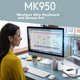 Комплект Bluetooth-клавіатури та миші Logitech MK950, преміум-серія, офісна клавіатура та миша, бездротовий комплект клавіатури та миші, портативний надтонкий комплект клавіатури та миші, чорний - изображение 7