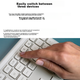 Комплект Bluetooth-клавіатури та миші Logitech MK950, преміум-серія, офісна клавіатура та миша, бездротовий комплект клавіатури та миші, портативний надтонкий комплект клавіатури та миші, чорний - изображение 9