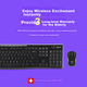 Logitech MK270 [корпоративний клас] Бездротовий комплект офісної миші та клавіатури для комп'ютера та ноутбука з бездротовим приймачем 2.4G, чорний [бонус замовлення] - зображення 5