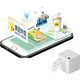 HPRT Meituan, принтер чеків Welemeo Takeout, повністю автоматичний прийом та друк замовлень, бездротовий термодрук Bluetooth, принтер чеків для ресторанної кухні TP585W-A - зображення 2