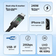 BELKIN Thunderbolt Expansion Screen Mirroring USB4 Full-Function Data Cable, 1.2 Meters Compatible with Thunderbolt 3, Transmitting 4K@60Hz, Type-C Cable, 240W Fast Charge, 20 Gbps - изображение 7