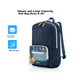 Рюкзак AMERICAN TOURISTER, складная деловая сумка для ноутбука, повседневная дорожная сумка, многофункциональный рюкзак Z19 темно-синего цвета. - изображение 4