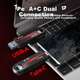 Мобільний флеш-накопичувач Netac 32GB Type-C USB 3.2 US18 Pearl Nickel з подвійним інтерфейсом для телефону та ПК - изображение 6