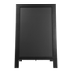 Доска меловая Buromax 85x50 см двустойкая тротуарная чёрная рамка (BM.0061) - изображение 3