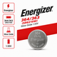 Батарейка Energizer 364 / 363 (SR621SW) Silver Oxide 1.55V для годинників, 1 шт - зображення 1