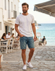 Мужские джинсовые шорты Jack & Jones р. M Loose fit синие - изображение 5