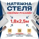 Натяжна стеля Зроби сам 1,8×2,5 м без нагріву — повний комплект для самостійного встановлення стелі без майстрів - зображення 1