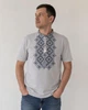 Футболка вышиванка мужская Стихия XXXL Серая - изображение 1