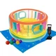 Надувний батут Bestway 52262-2 Bounce Jam Bouncer дитячий різнобарвний круглий відкритий з вінілу до 85 кг з кульками 10 шт підстилкою та насосом 180х86 см (9-163-52262-2 BW) - зображення 1