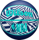 Мяч баскетбольный Wilson NBA DRV Plus Dazzle Camo BSKT Indigo Size 5 (WZ3016102XB5) - изображение 1