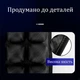 Ортопедическая подушка для сидения от геморроя надувная 44х44х4,5 см 36 секций черная (1004) - изображение 11