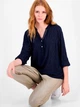 Блузка женская Tommy Hilfiger 618819840 L Синяя (1159862903) - изображение 4