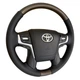 Руль для Toyota Land Cruiser 200, Prado 150. В стиле рестайлинга. С подогревом. Коричневые вставки под дерево. Логотип хром. - изображение 2