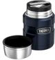 Термос для еды 0,47 л с ложкой для пикника нержавеющая сталь синий Thermos SE1098 - изображение 1