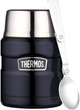 Термос для еды 0,47 л с ложкой для пикника нержавеющая сталь синий Thermos SE1098 - изображение 2
