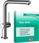 Змішувач hansgrohe Talis M54 для кухонної мийки з висувним душем, хром 72809000 - зображення 1