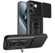 Чехол Primo Shockproof для Poco X8 Pro - противоударный, с подставкой и шторкой для камеры - Black - изображение 3