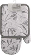Набор прихваток для кухни ARDESTO Grey leaves 18х20 см + 18х30 см серый (ART14GL) - изображение 1