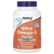 NOW Foods, Ultra Omega-3, 500 ЭПК/250 ДГК, 180 рыбных капсул - изображение 1