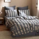 Комплект постельного белья евро муслин жатка люкс 200х230 см Jacquard - изображение 2