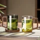 Кружка CRISTALGLASS детская стеклянная термостойкая с цветочным рисунком - изображение 5