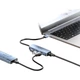 Док-станція розширення SAMZHE USB 3.0 до Gigabit Ethernet, чотиривхідний розгалужувач, мережевий кабель RJ45 для ноутбука Apple Huawei Xiaomi, адаптер-конвертер, док-станція розширення HWK07 - изображение 3