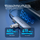 Док-станція розширення порту SAMZHE Type-C на Gigabit Ethernet, чотиривхідний розгалужувач, мережевий кабель RJ45 для ноутбуків Apple, Huawei, Xiaomi, адаптер, док-станція розширення HWK08 - изображение 7