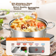 Кастрюля Royalstar Hot Pot из нержавеющей стали 304 для газовых/индукционных плит, 30см - изображение 5