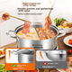 Кастрюля Royalstar Hot Pot из нержавеющей стали 304 для газовых/индукционных плит, 30см - изображение 6
