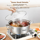 Кастрюля Royalstar Hot Pot из нержавеющей стали 304 для газовых/индукционных плит, 30см - изображение 8