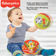 Мяч Fisher-Price игрушечный бесшумный для хлопков, эластичный, 18см, подарочный - изображение 7