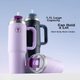 Термокухоль Tupperware з трубочкою, 1.1 л, «Нічне море» - зображення 4