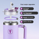 Термокухоль Tupperware з трубочкою, 1.1 л, «Нічне море» - зображення 8