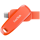 Флеш-накопитель SanDisk 256 ГБ Type-C USB3.2 с двойным интерфейсом, высокой емкостью, модель DDC6, оранжевый, для телефонов и компьютеров. - изображение 11