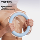 Круглая гантель Yottoy для мужчин и женщин, для домашнего фитнеса, формирователь фигуры, из чистого железа с пластиковым покрытием, 4 кг, цвет «Смог-синий». - изображение 5