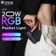 Ulanzi LE20 20W RGB Pocket Fill Light Live Streaming Beauty Light Professional Portable LED Video Light for Mobile Phone Camera Small Indoor Outdoor Photography Light - изображение 4