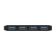 Розгалужувач-хаб Isky USB 3.0, високошвидкісний 4-портовий розширювальний хаб-док, 4-портовий USB-хаб-адаптер для ноутбука з одним підключенням та клейкою основою - зображення 3