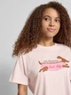 Футболка хлопковая длинная женская ONLY 15346761 XS Pale Lilac/Hotdog (5715873910978) - изображение 3