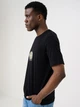 Футболка хлопковая длинная мужская Jack & Jones 12295143 S Black (5715873931966) - изображение 3