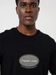 Футболка хлопковая длинная мужская Jack & Jones 12295143 S Black (5715873931966) - изображение 4