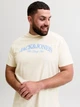 Футболка хлопковая длинная мужская Jack & Jones 12297126 5XL Antique White (5715874698202) - изображение 5