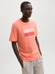 Футболка хлопковая длинная мужская Jack & Jones 12297140 5XL Persimmon (5715874691920) - изображение 1