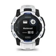 Смарт-часы Garmin Instinct 3 45mm Solar Whitestone with Whitestone/Bolt Blue Silicone Band (010-02934-03) - зображення 8