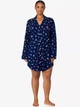 Ночная рубашка женская хлопковая Ralph Lauren 218868379 3X Синяя (1159863020) - изображение 1