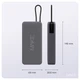 Power Bank MAKE 20000mAh 22.5W PD+QC Built-in Cable Black - зображення 3